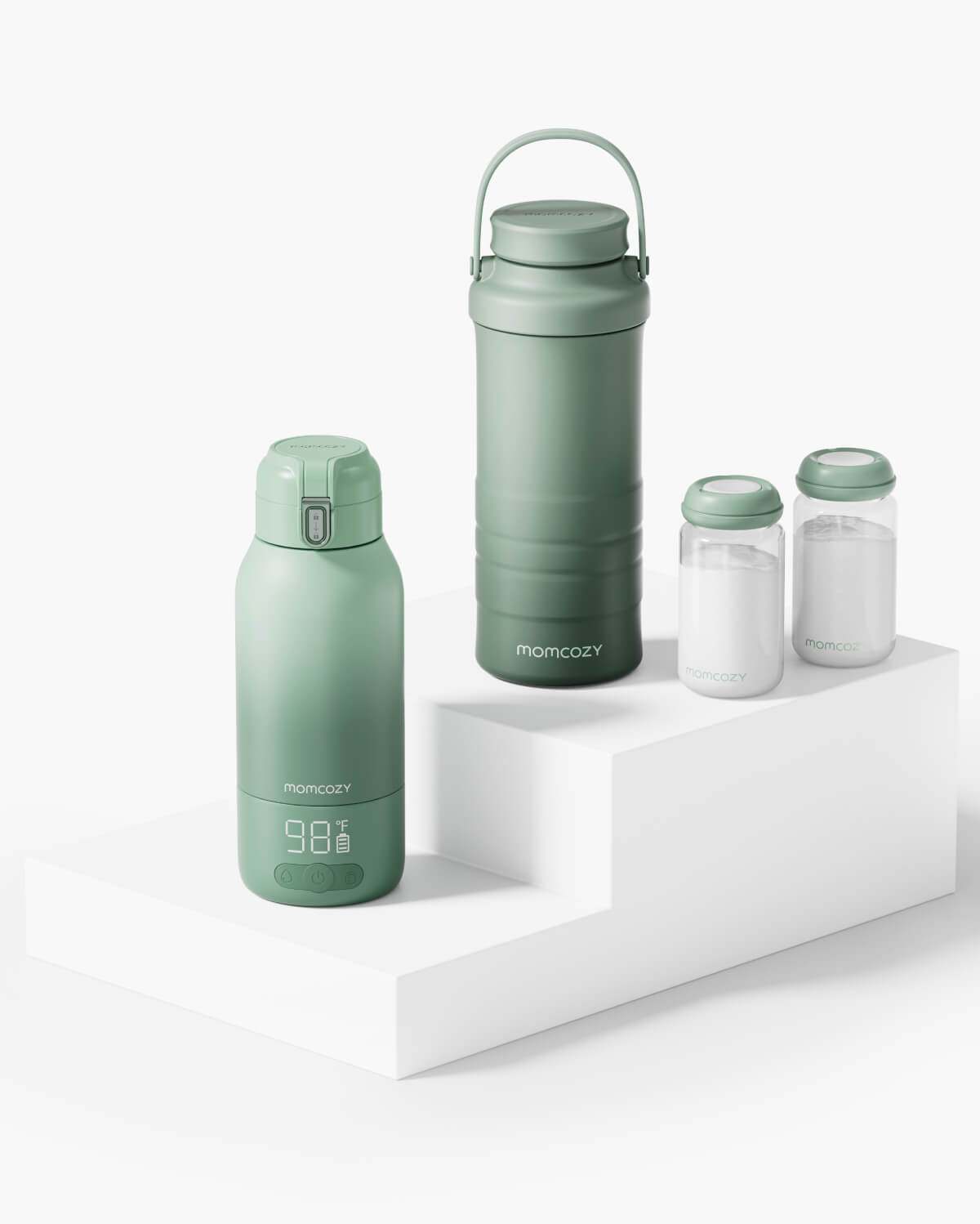 Portable Milk Warmer + 22oz Cooler - On-the-Go Bundle