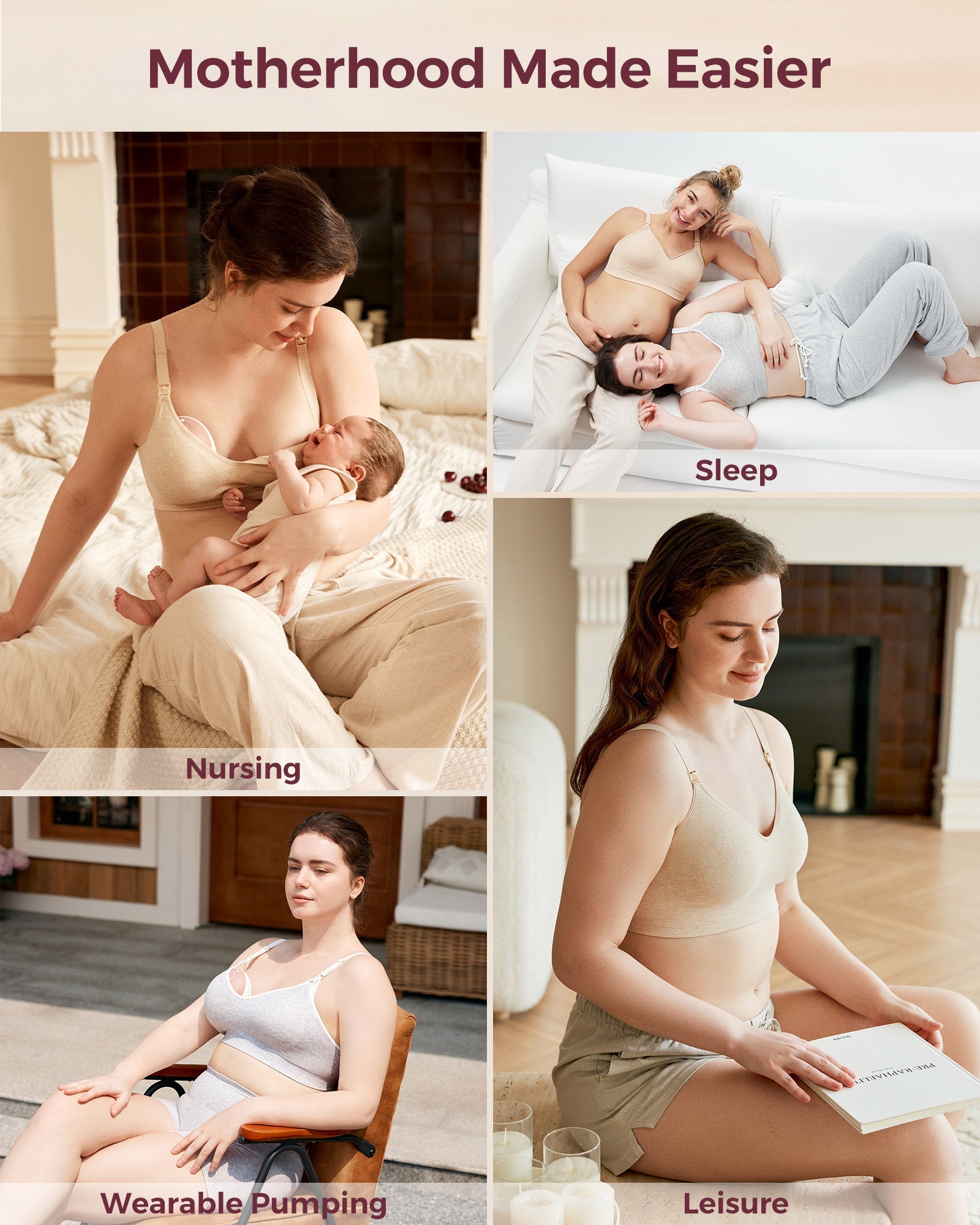 V1 Pro Bra Bundle: V1 Pro Breast Pump and US. Cotton Nursing Bra