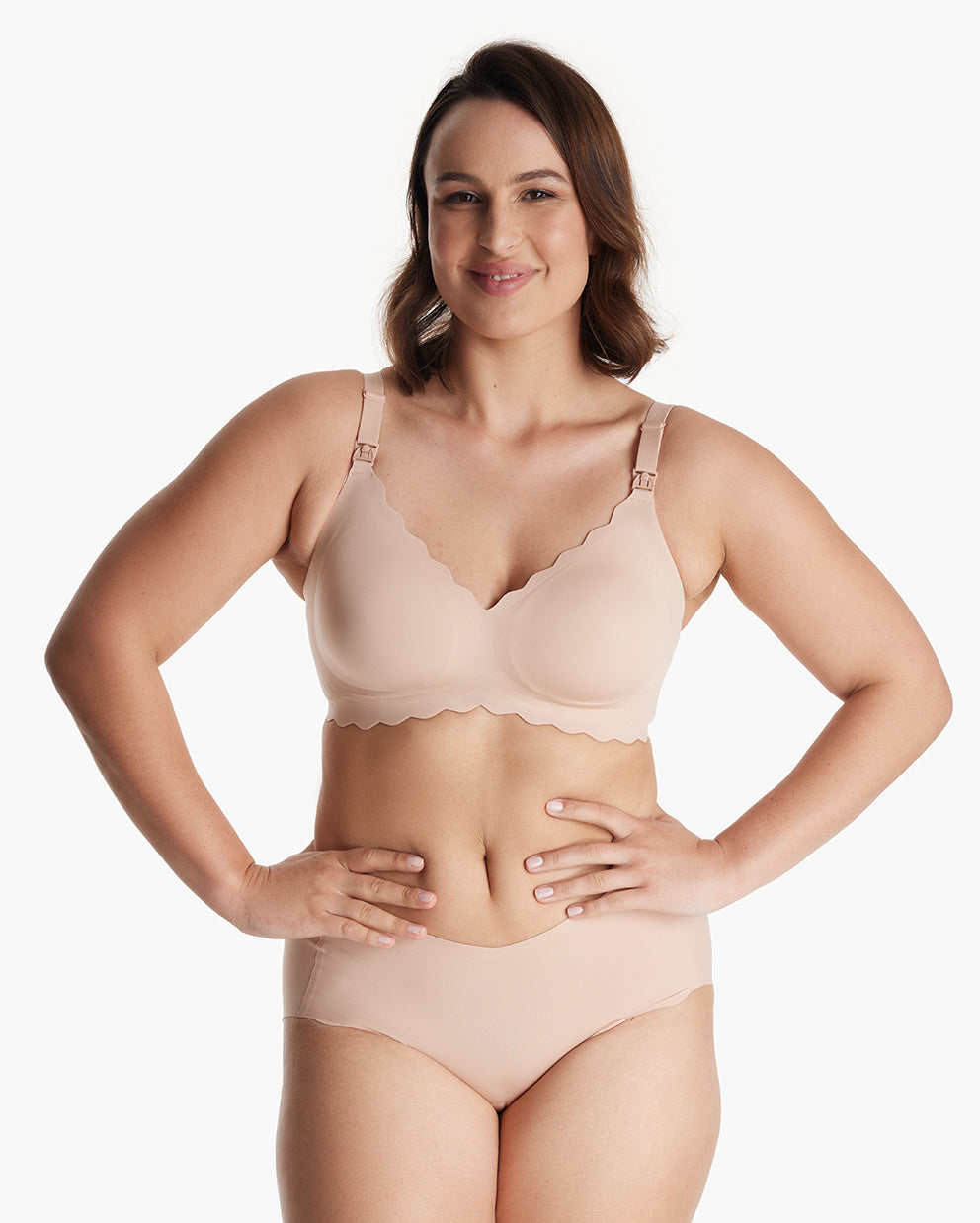 Jelly Strip - Seamless Floral Push up Nursing Bra au - YN46