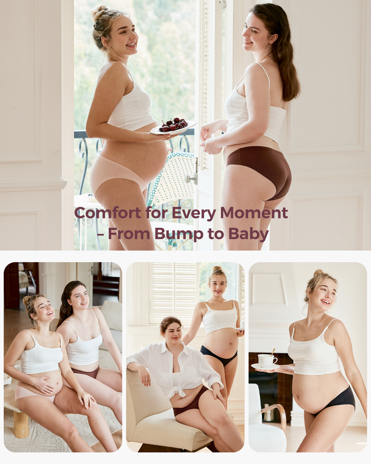 Momcozy SkinHug One-Size Maternity Underwear - 3 Pack