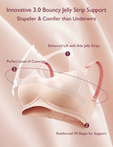 Stylish - V Jelly Strip Lift Busty Nursing Bra