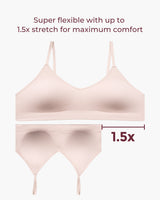 Momcozy Seamless Sleep Bra - Wireless, Stretchy & Soft
