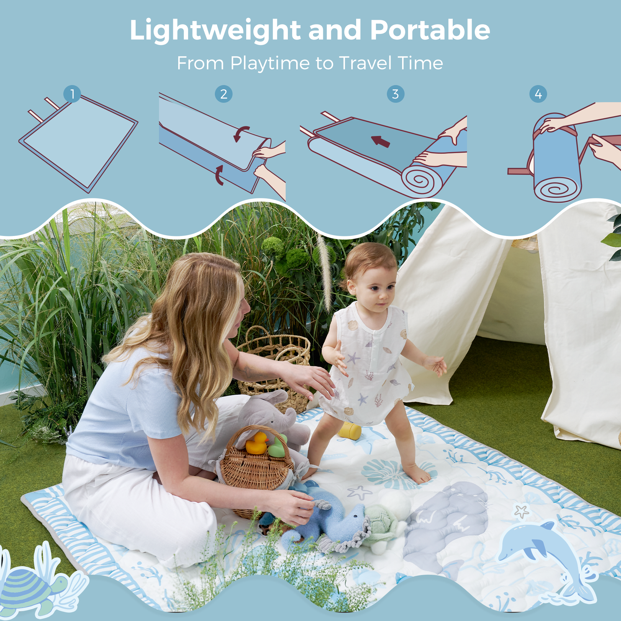 Momcozy Cooling Comfort Baby Portable Playmat