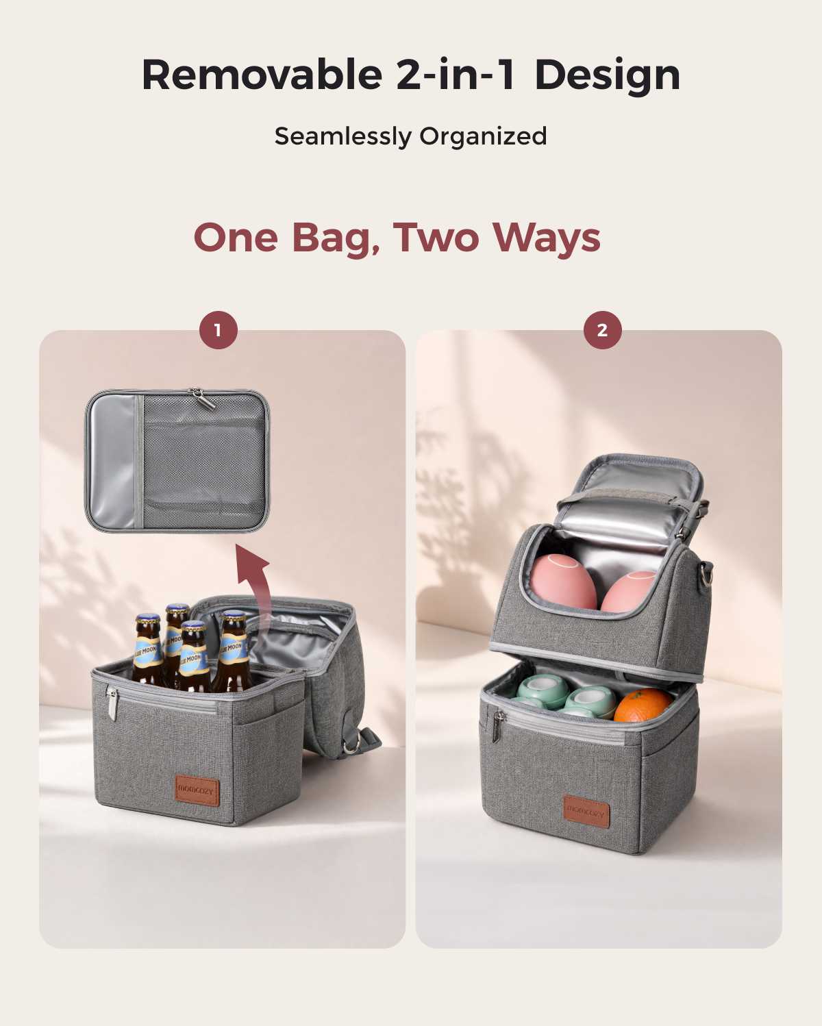 Momcozy Breastmilk Cooler Bag | Insulated Bottle Bag for Pumping & Travel