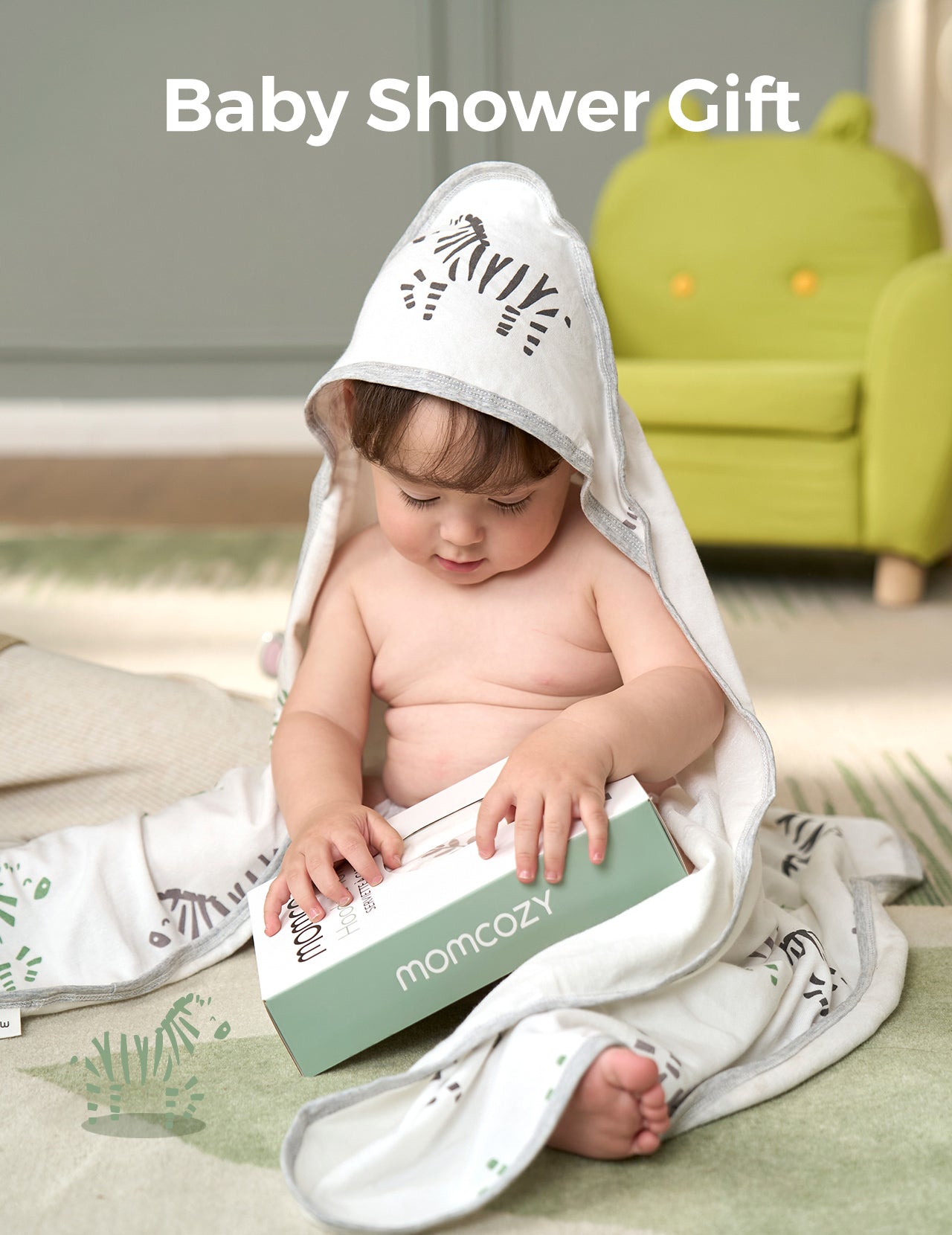 Momcozy Best Wishes Baby Hooded Towel - Bravery