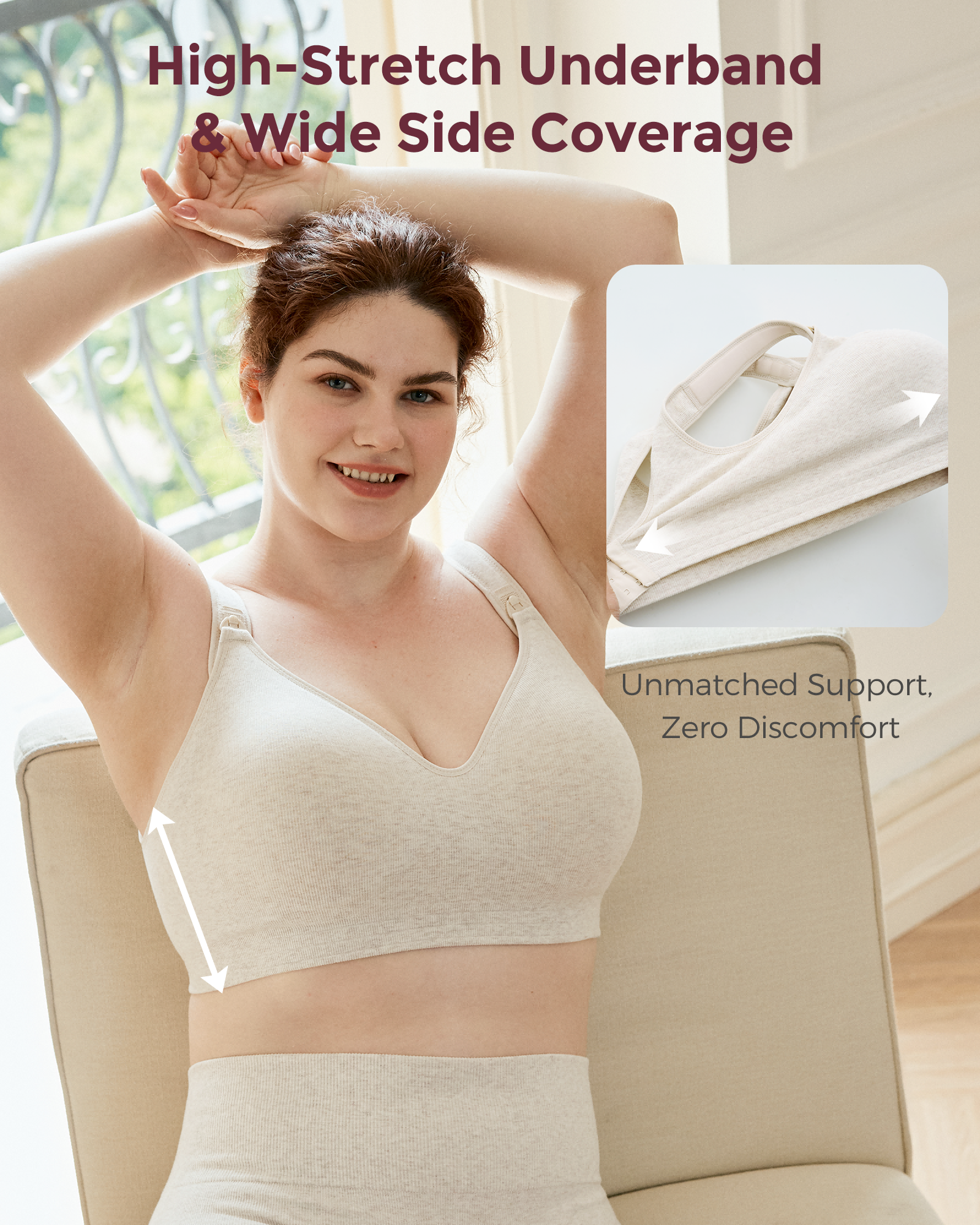 Momcozy Busty Cotton Nursing Bras