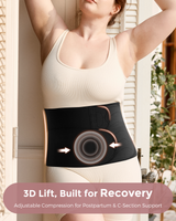 Momcozy Ergowrap Postpartum Belly Band, black, 3D lift for recovery and postpartum support