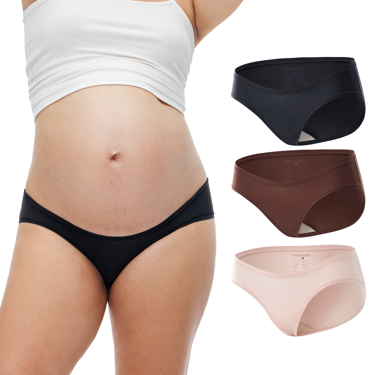 Momcozy SkinHug One-Size Maternity Underwear - 3 Pack