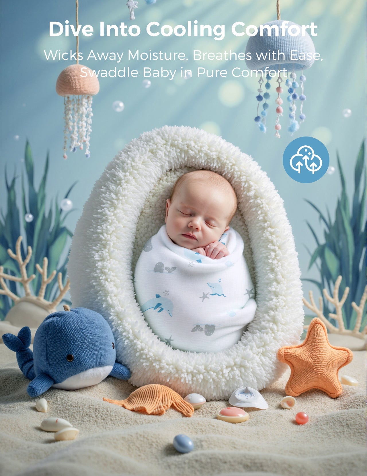 Momcozy Cooling Comfort Baby Swaddle
