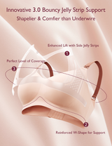 Stylish - V Jelly Strip Lift Busty Nursing Bra
