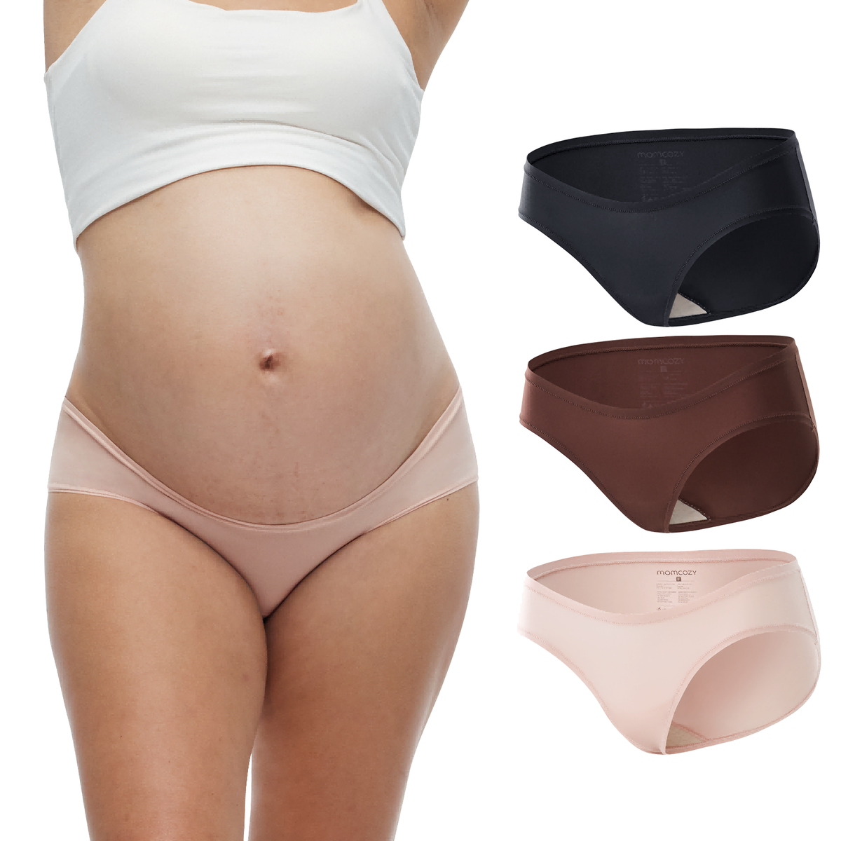 Momcozy SkinHug One-Size Maternity Underwear - 3 Pack