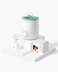 Nutri Smart Baby Bottle Warmer and 120 Count Breastmilk Storage Bags