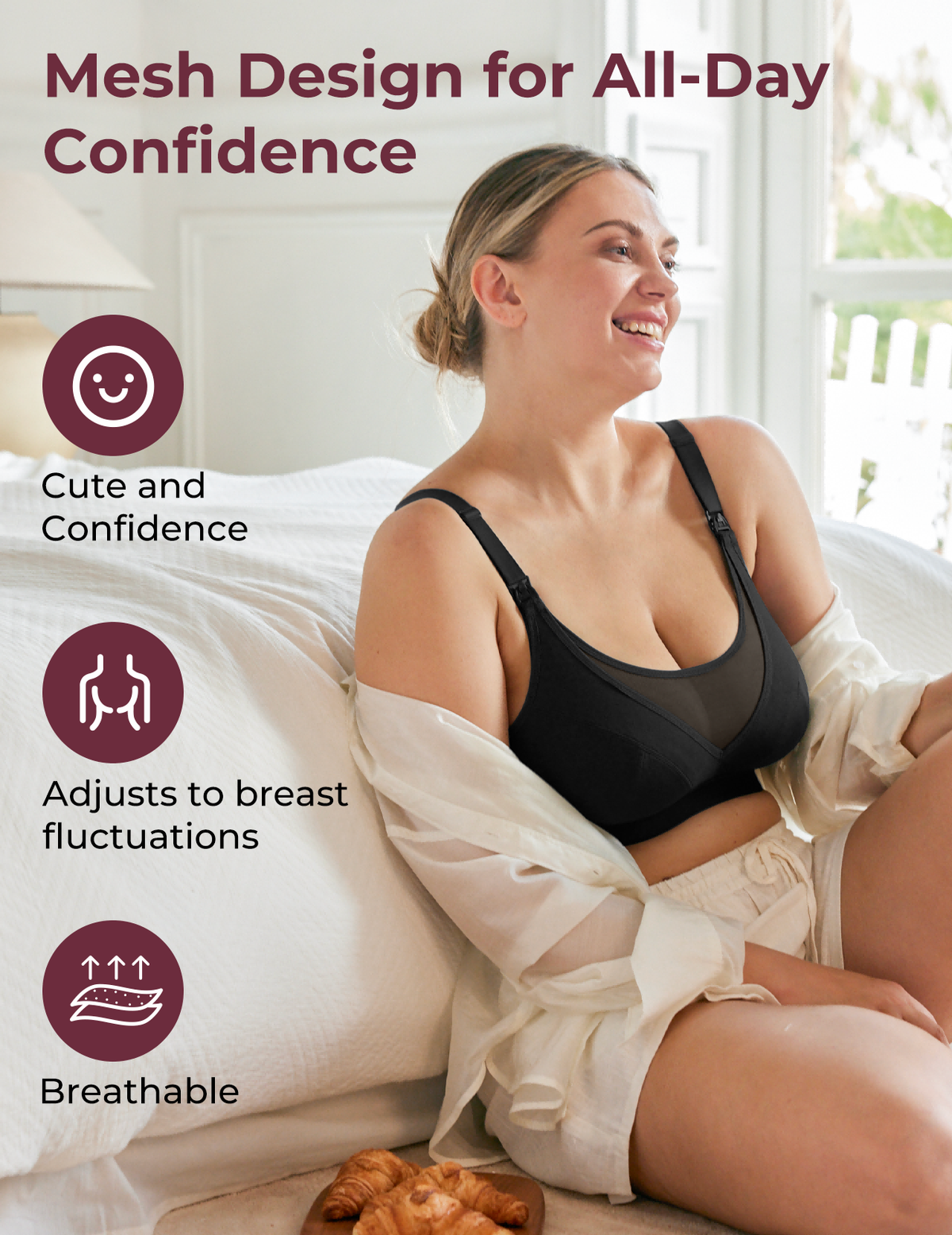 Ultra-Soft & Cool Breeze Pumping & Nursing Bra US