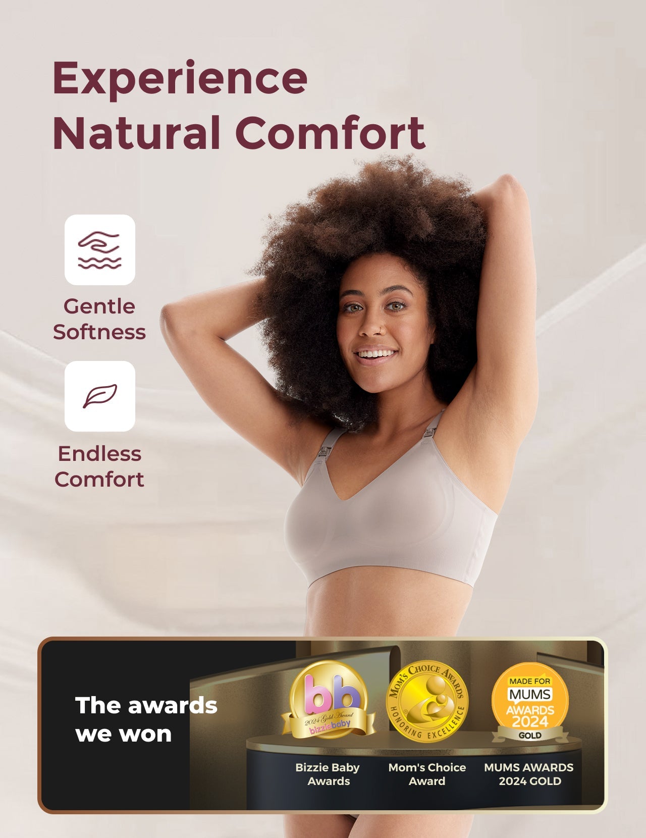 Ultra Soft Seamless Nursing Bra YN21 - Designed for M5 Pump