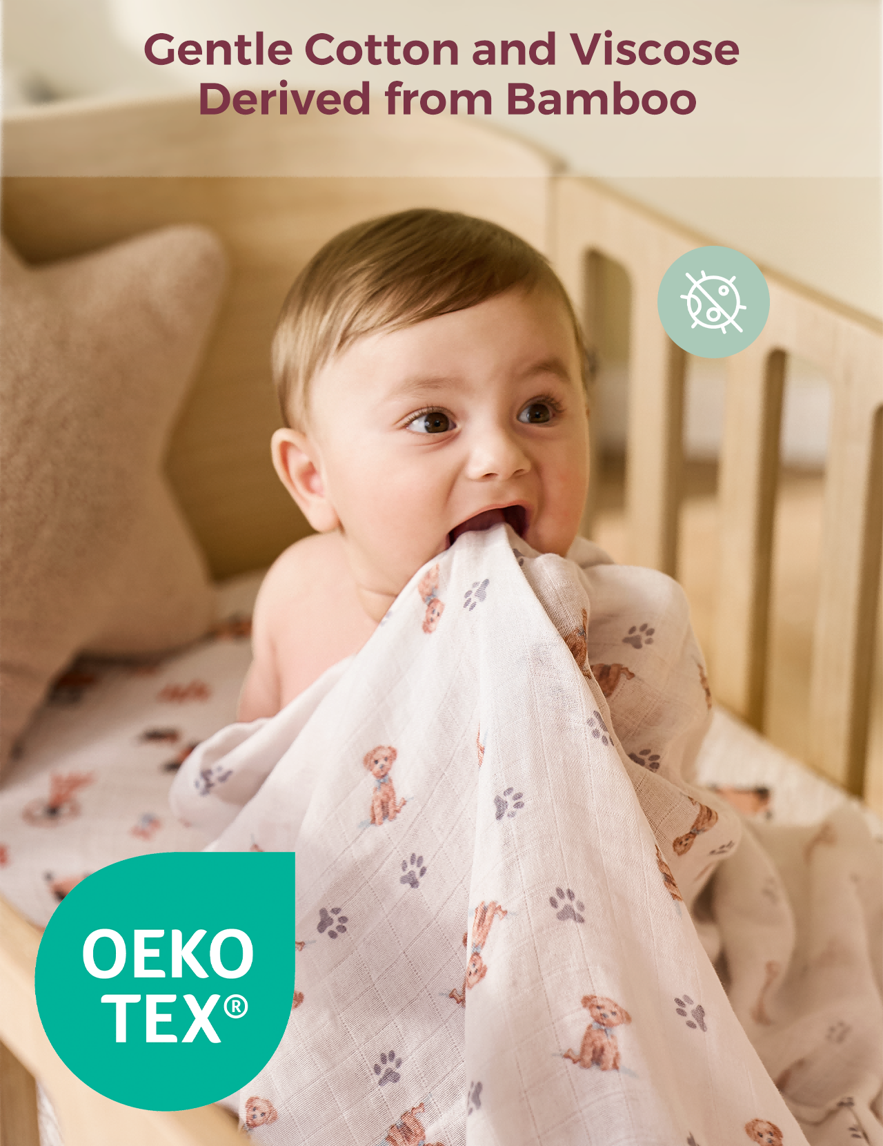 Momcozy Best Wishes Softness Swaddle Blankets -  Warmth
