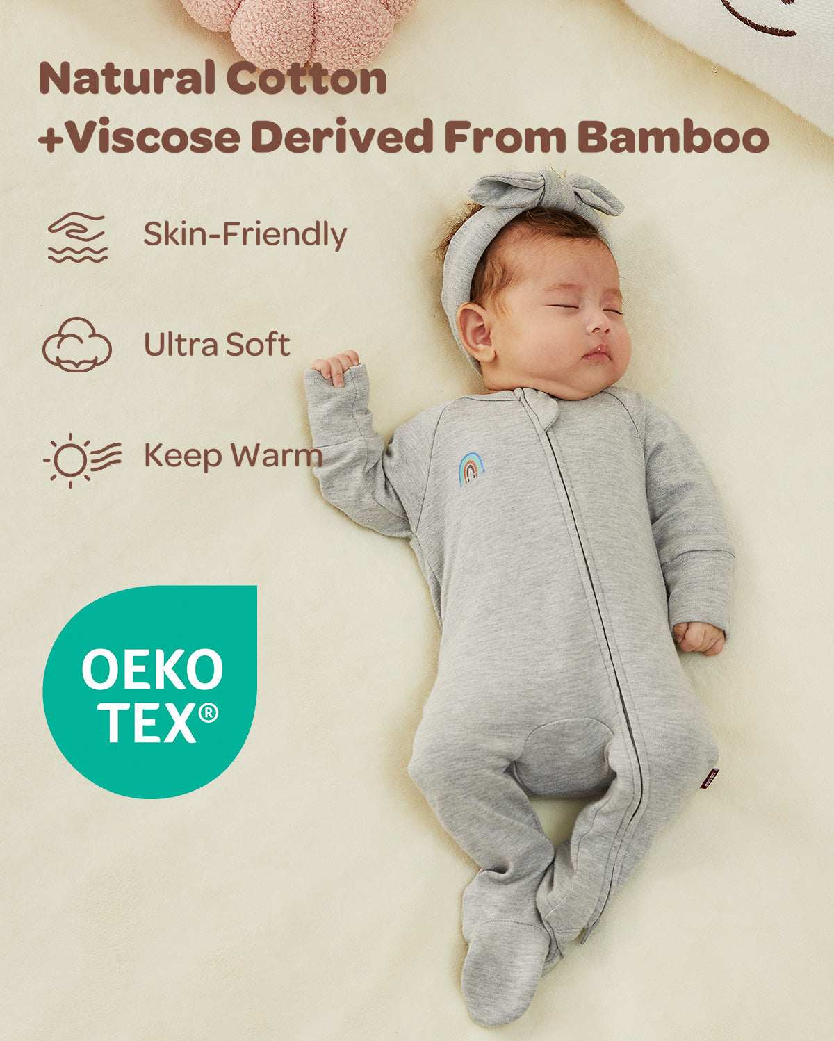 Momcozy Boy Girl Baby Pajamas - Newborn Sleepers