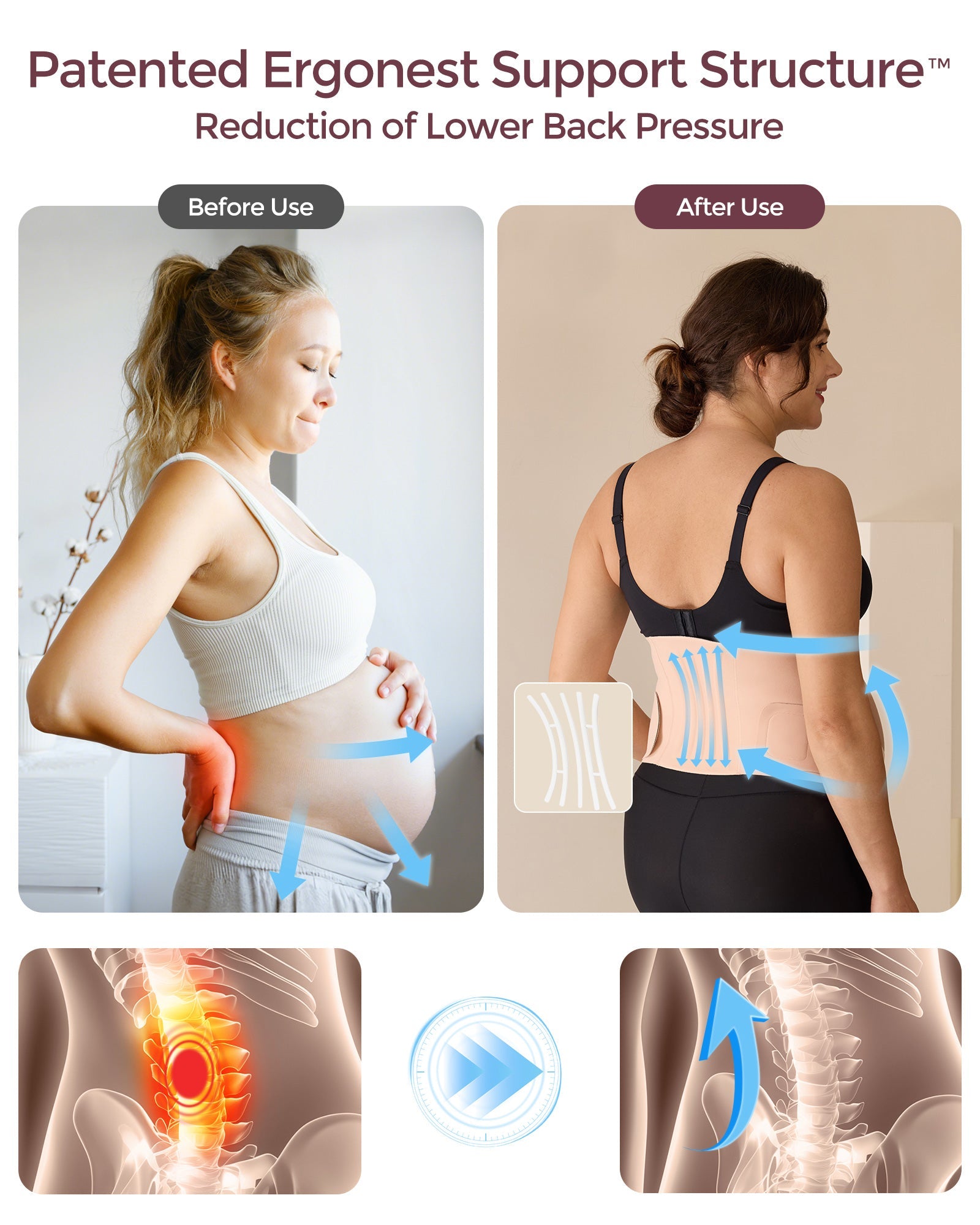 Comfort Bundle: PureHug Baby Carrier Khaki Color and Ergonest Belly Band