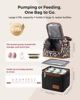 Momcozy Breastmilk Cooler Bag | Insulated Bottle Bag for Pumping & Travel