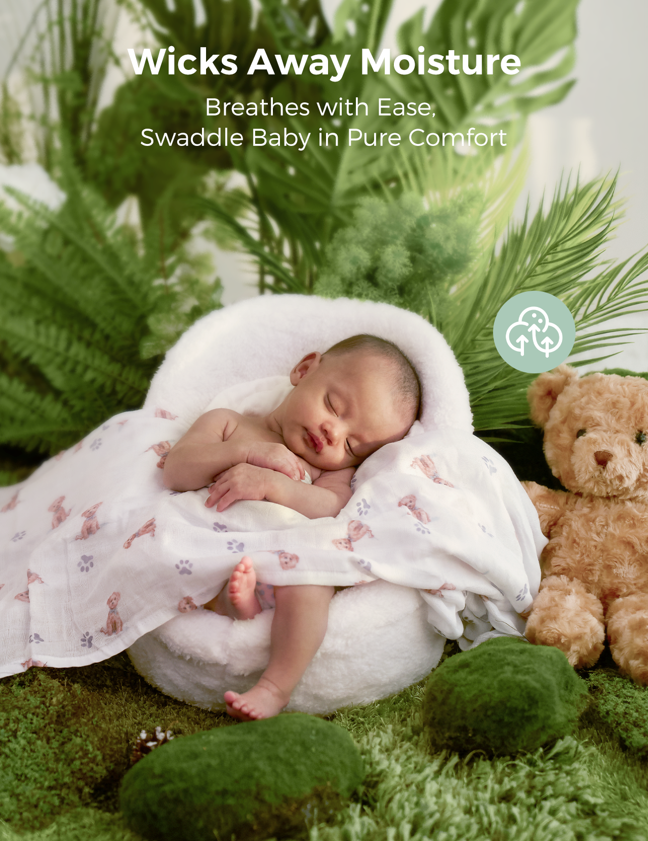 Momcozy Best Wishes Softness Swaddle Blankets -  Warmth