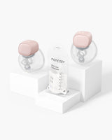 S9 Pro Bag Bundle: Double S9 Pro Pumps and Breastmilk Storage Bags Color Pink
