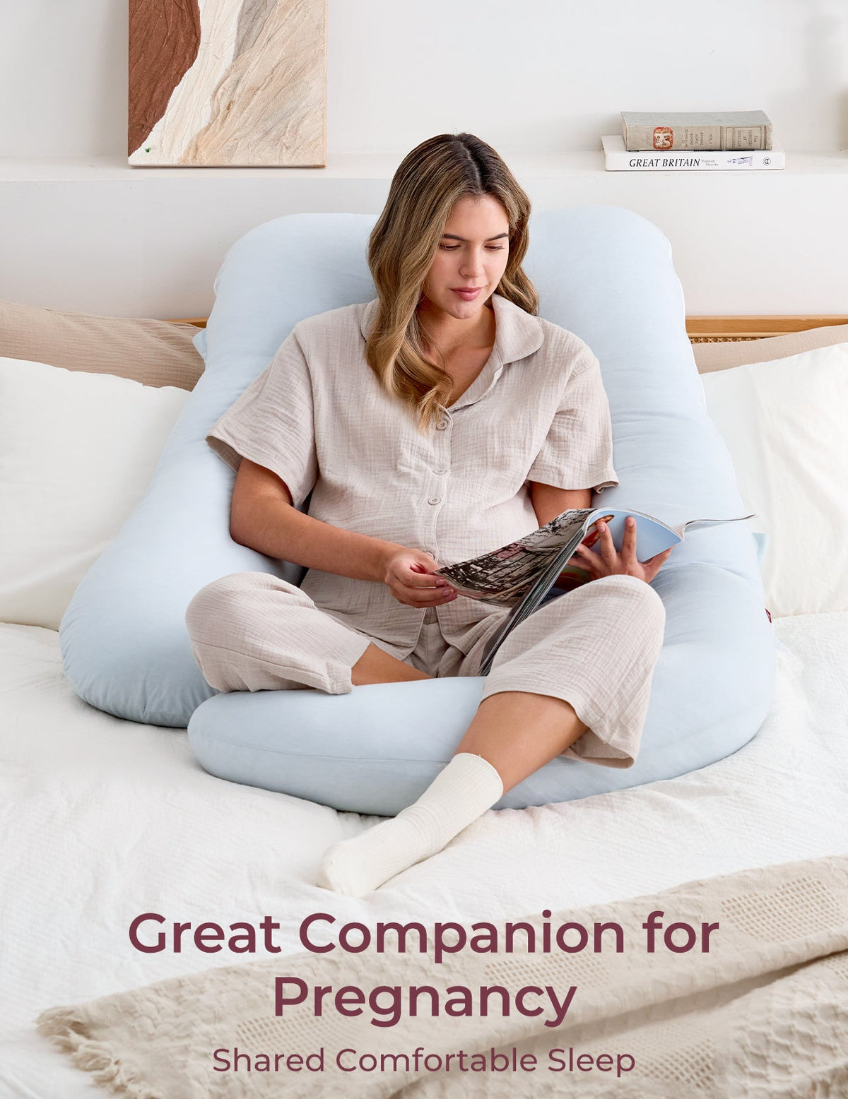 Huggable -  U Shaped Maternity Body Pillow