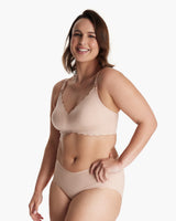 Jelly Strip - Seamless Floral Push up Nursing Bra au - YN46
