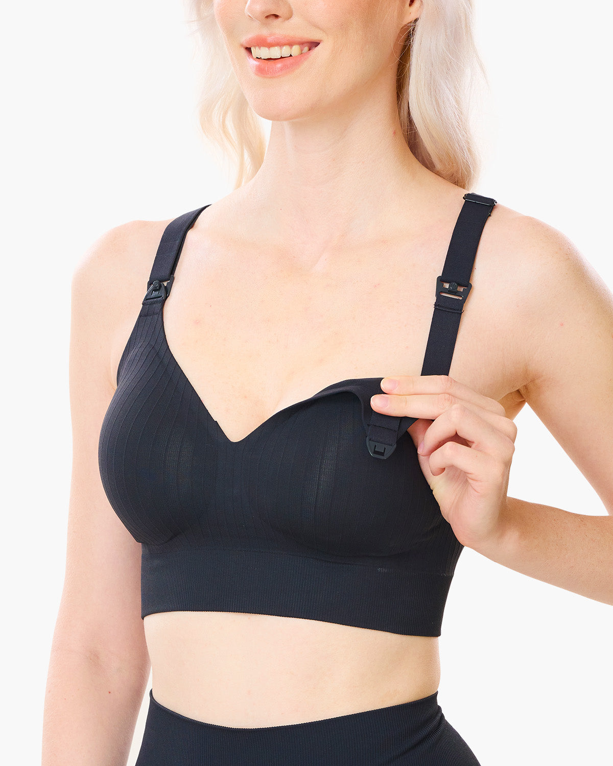 Momcozy CoolFit Nursing Sports Bra - Racerback