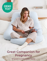 Huggable - U Shaped Cotton Maternity Body Pillow