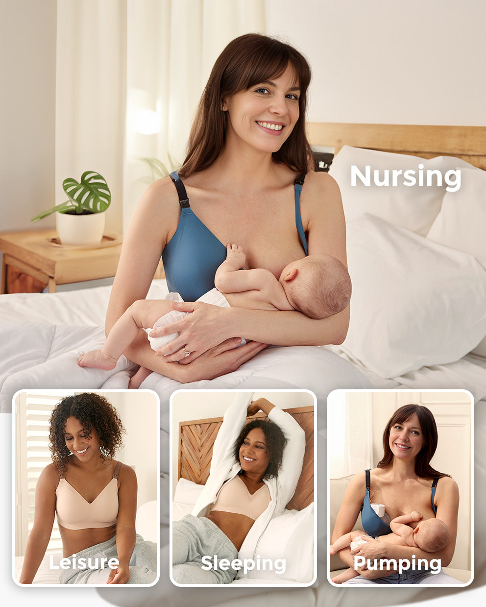 Stylish - V Jelly Strip Lift Busty Nursing Bra