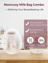 Momcozy Wearable Milk Collection Cups - for Momcozy V Series & Most Traditional Tube-Connected Electric Breast Pumps