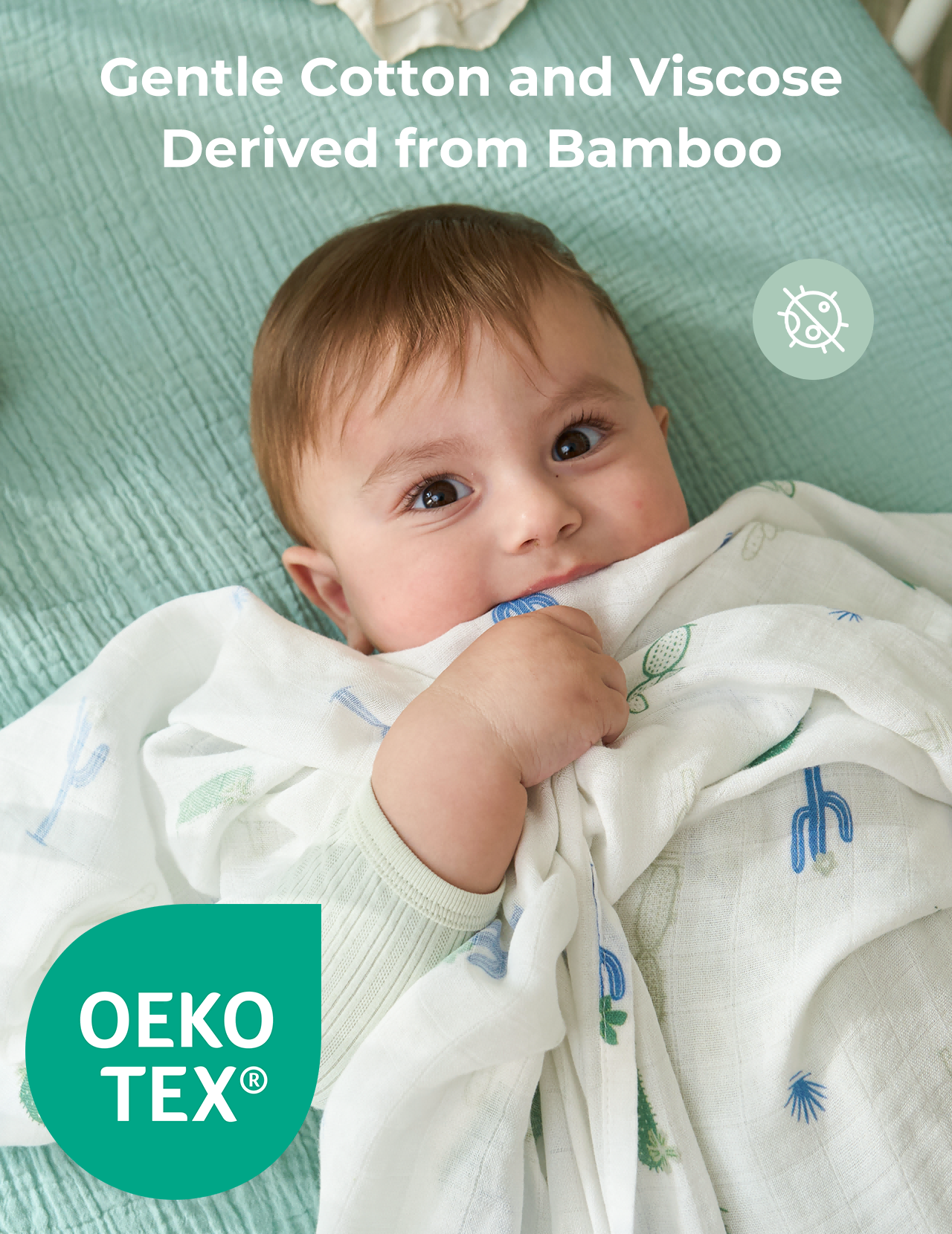 Momcozy Best Wishes Swaddle Blankets - Bravery