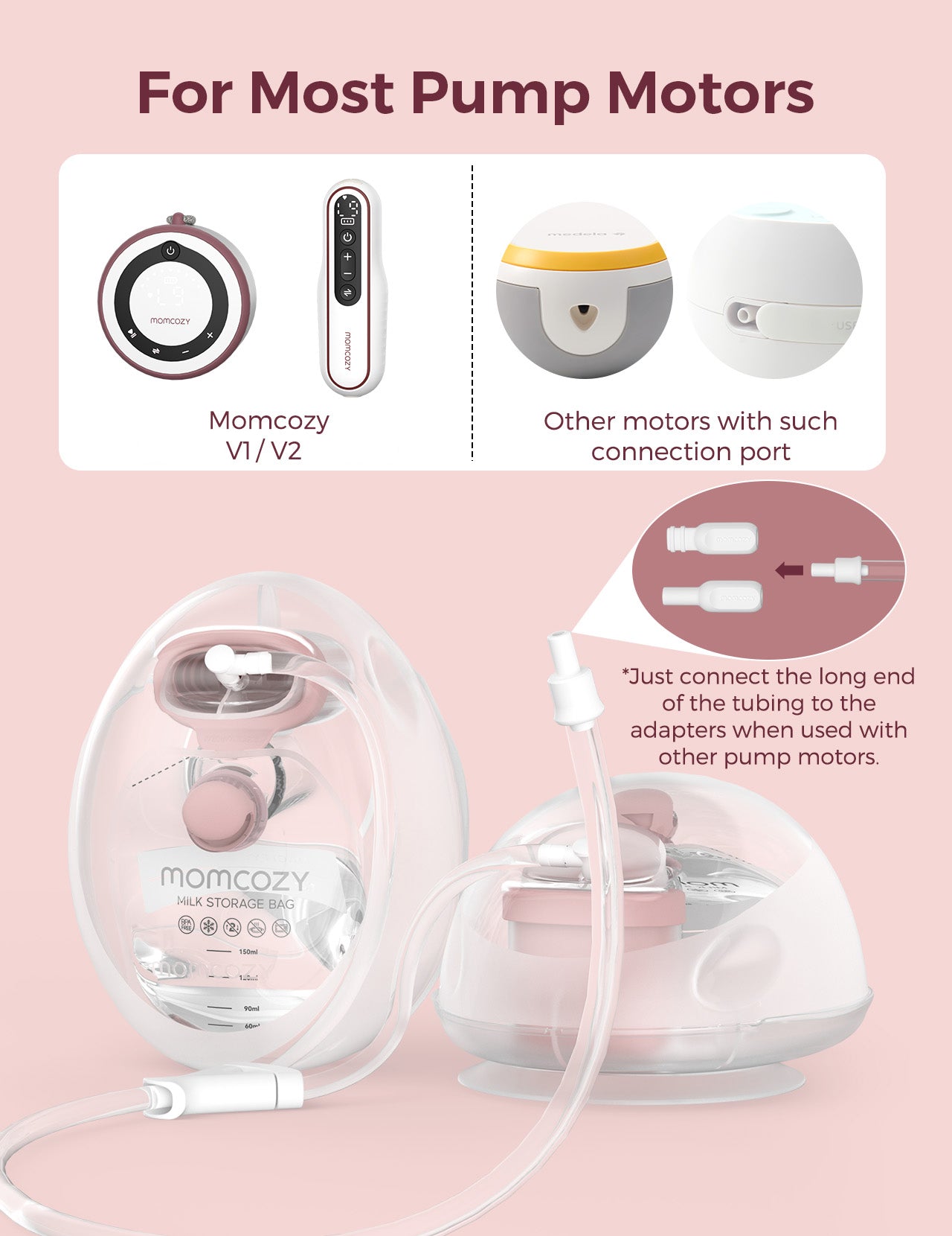 V1/V2 Hands-Free Breast Pump Replacement Parts