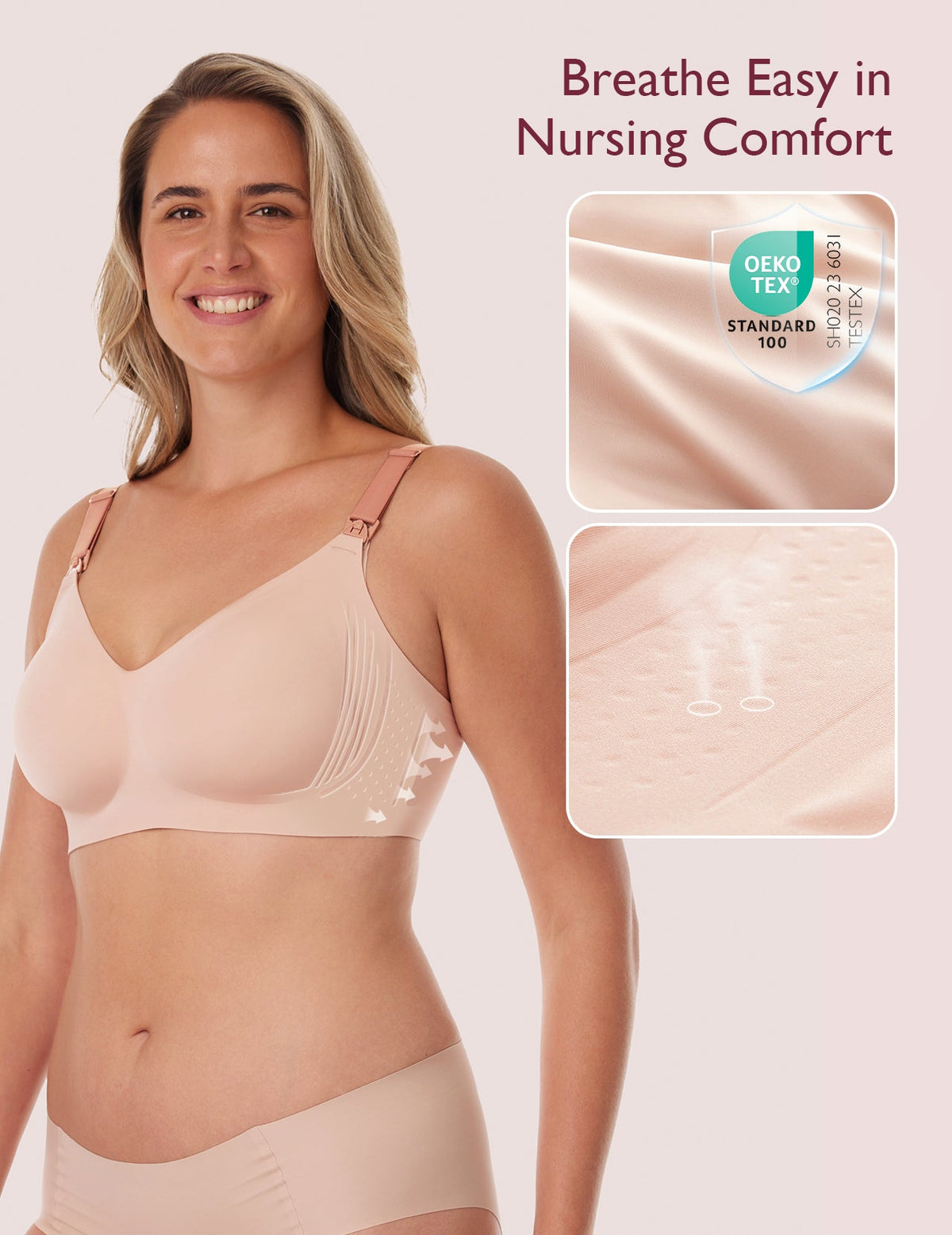 Stylish - V Jelly Strip Lift Busty Nursing Bra