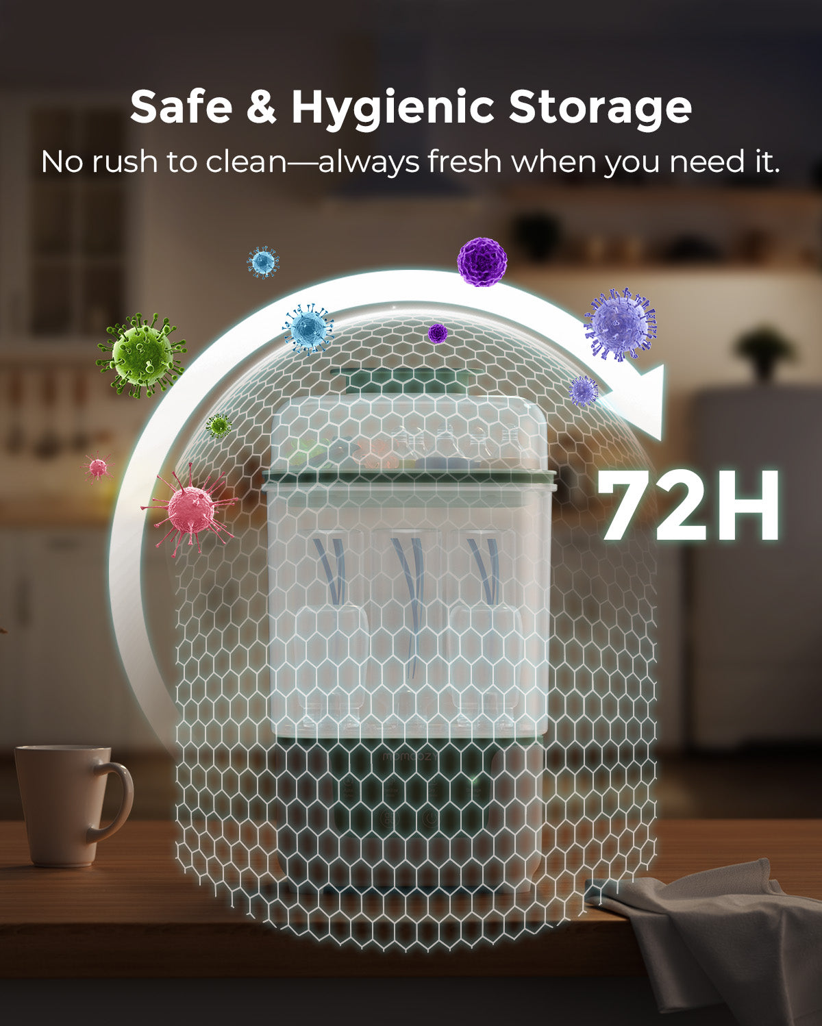 Momcozy 4 in 1 Compact Bottle Sterilizer and Dryer