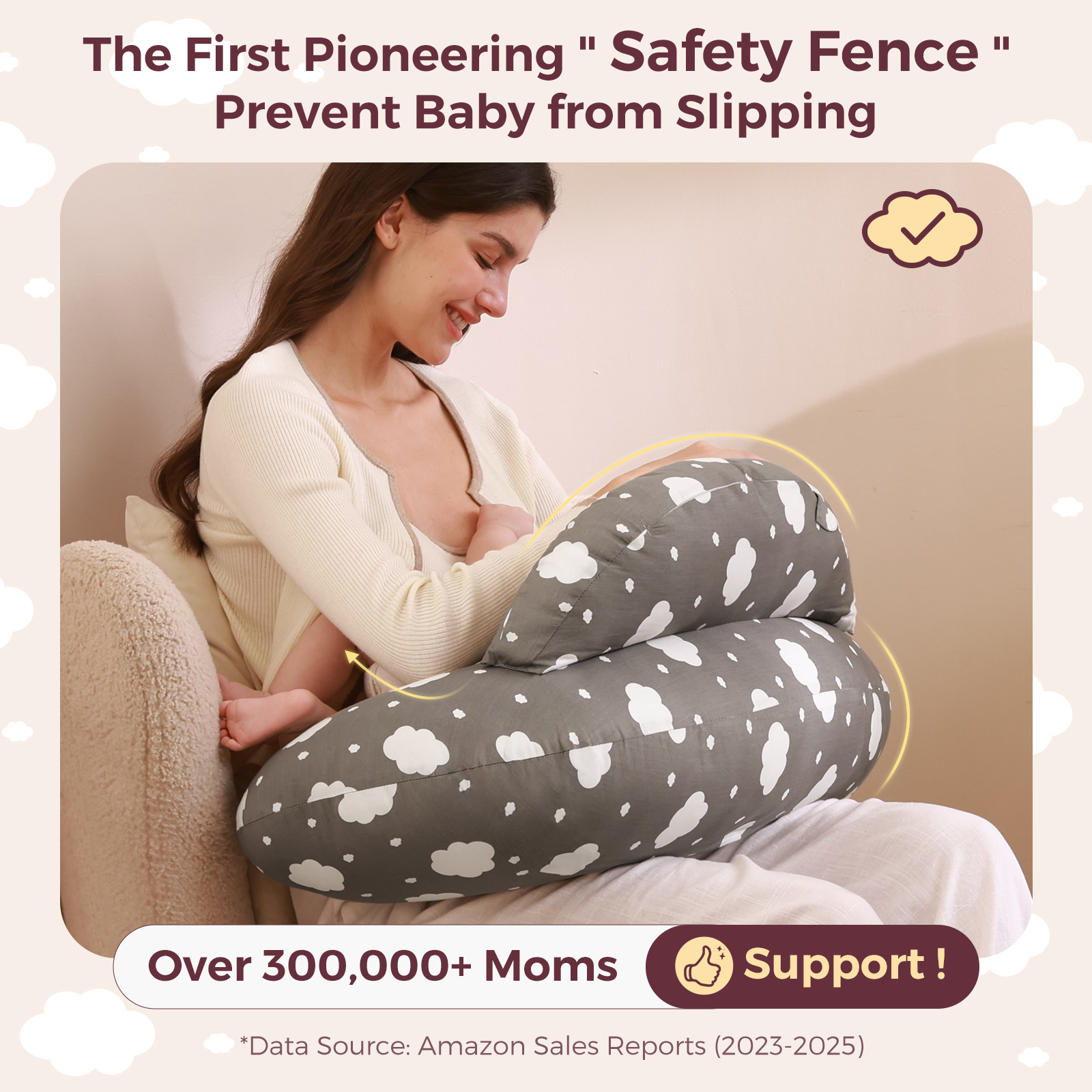 Multifunctional and Adjustable Nursing Pillow