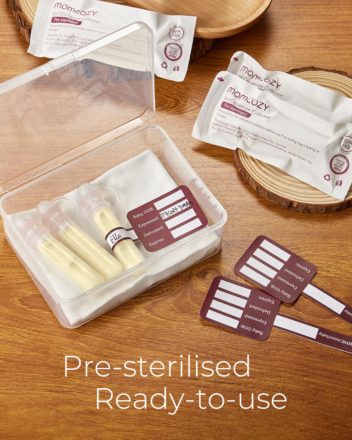 Hospital Essentials Bundle: Hot and Cold Breast Pads, Colostrum Milk Collector, Milk Bags, Breast Pads & Nipple Cream