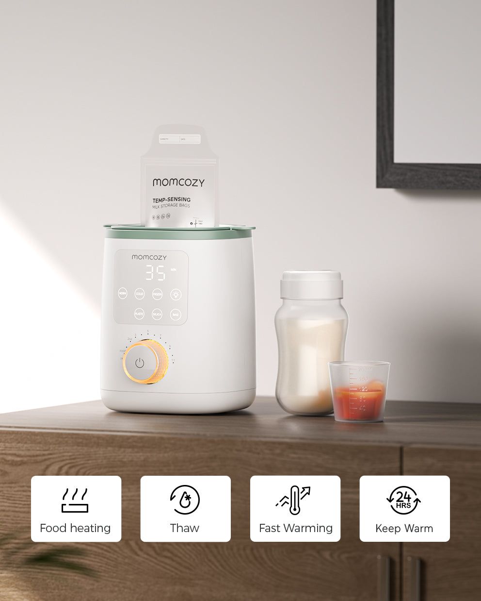 Feeding & Clean Bundle – Nutri Bottle Warmer and Bottle Brush Set