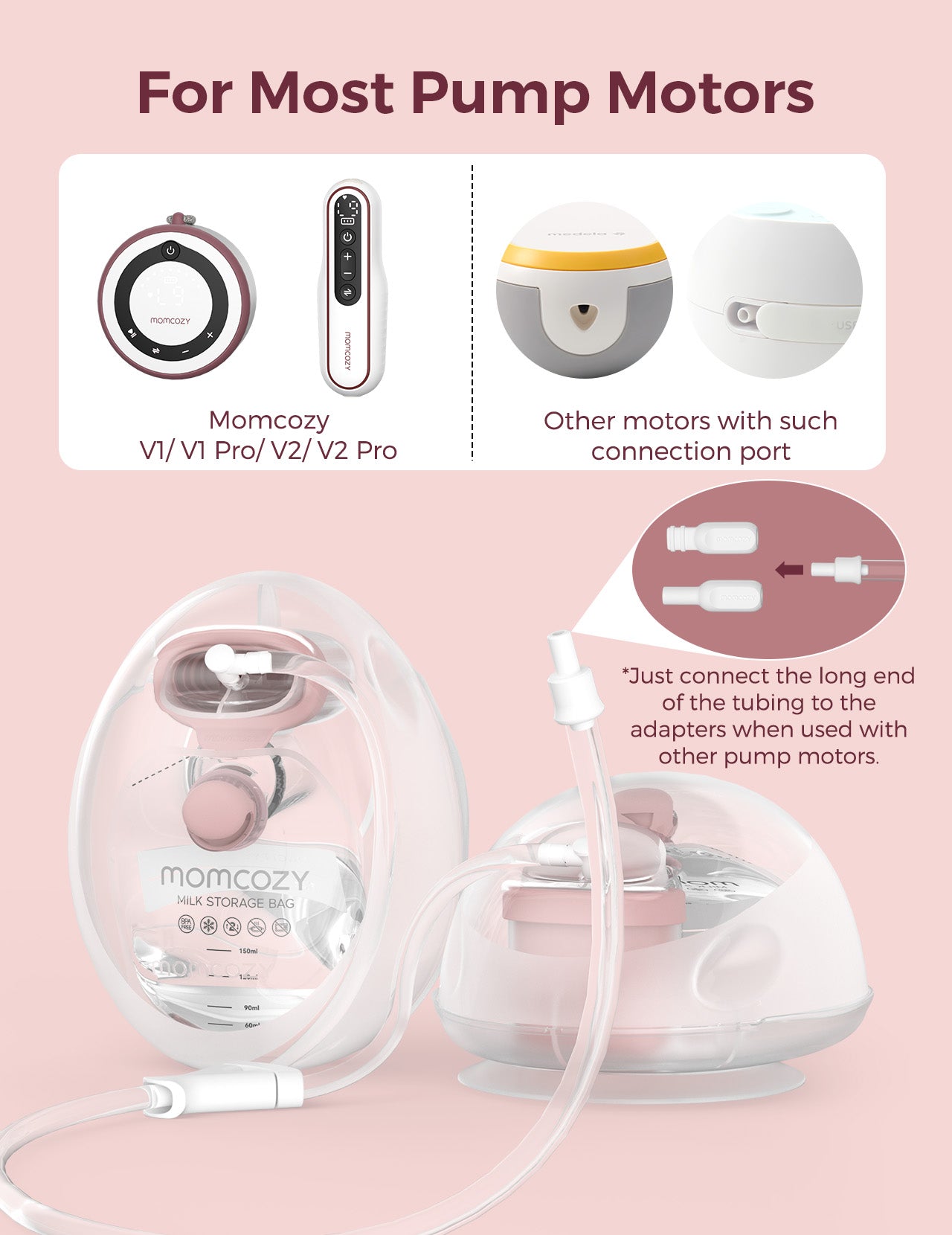 V1/V2 Hands-Free Breast Pump Replacement Parts