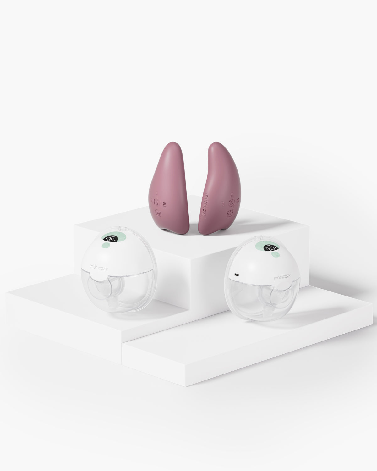M5 Heat Massager Bundle: Double M5 Wearable Breast Pump and Double Breast Massager