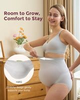 High Waist Pregnancy Seamless Soft Belly Support Panties