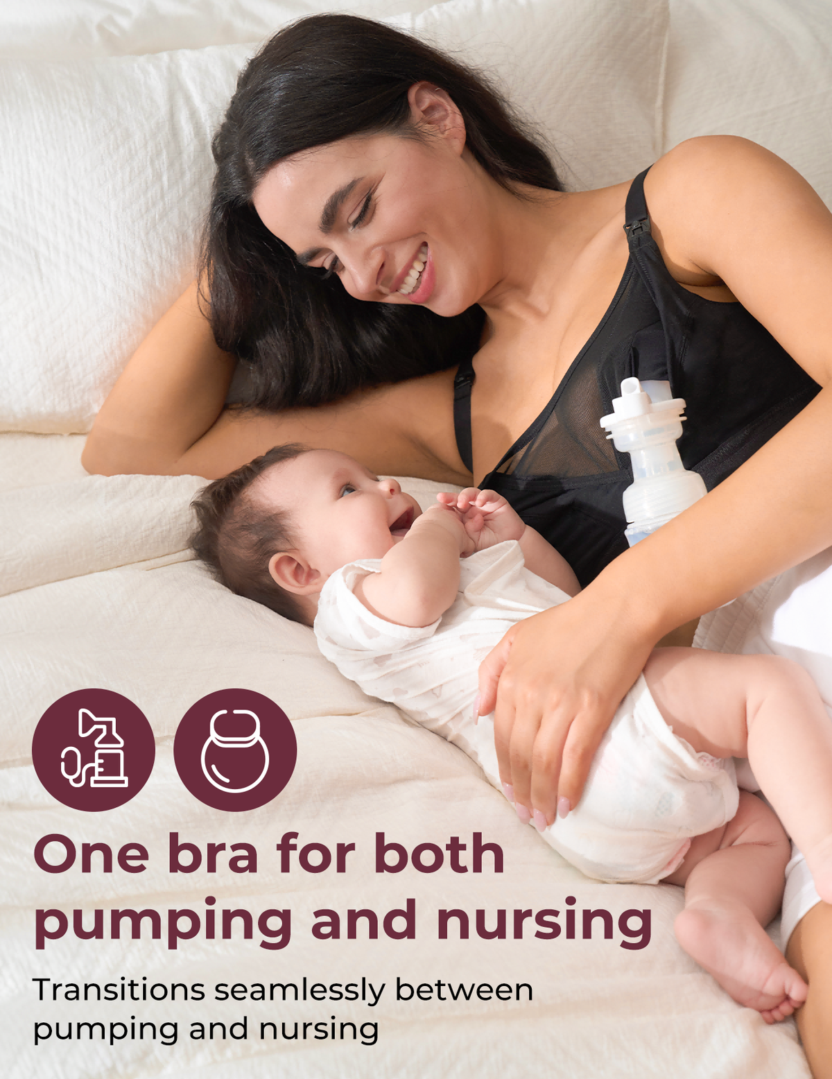 Ultra-Soft & Cool Breeze Pumping & Nursing Bra US