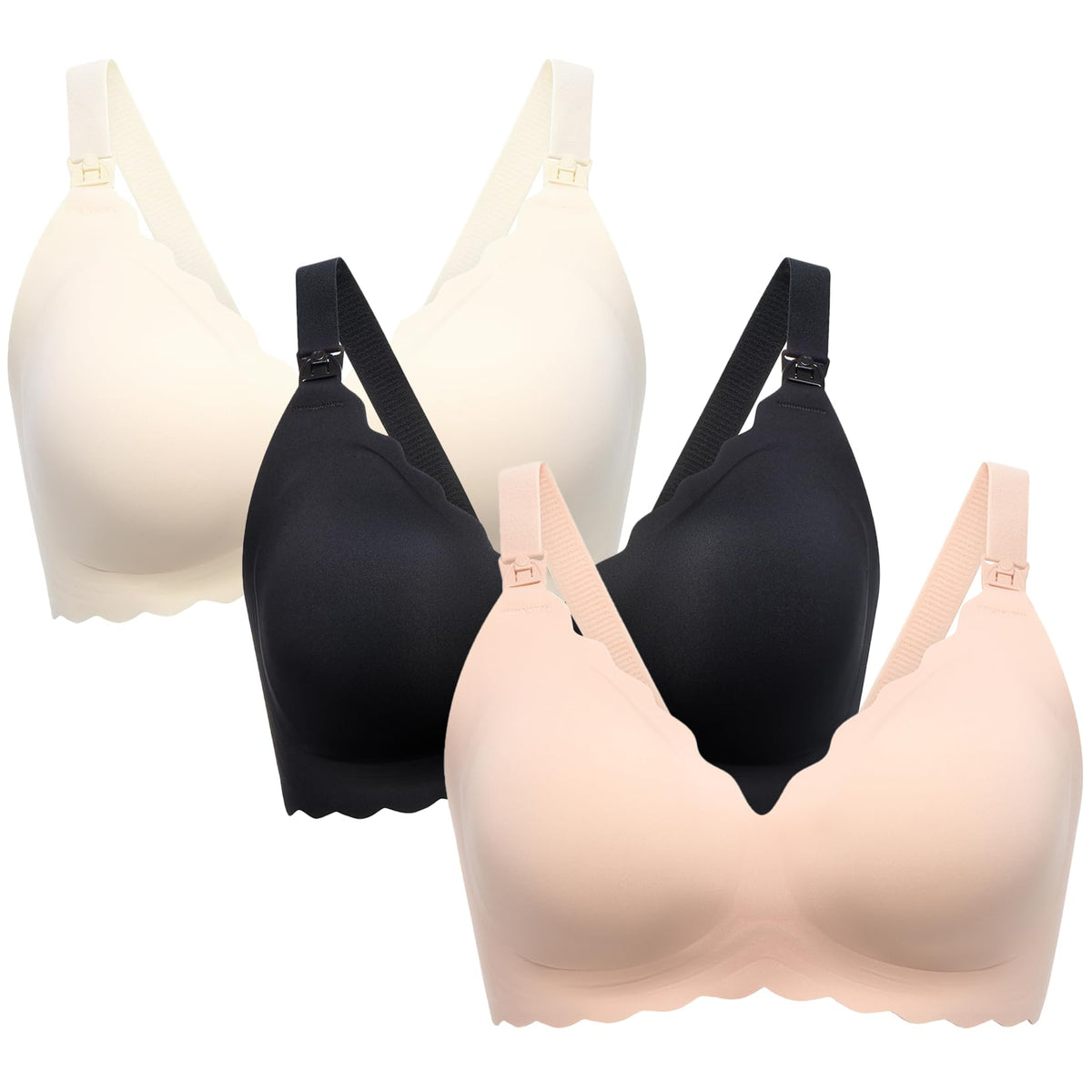 Jelly Strip - Seamless Floral Push up Nursing Bra (2 Pack)