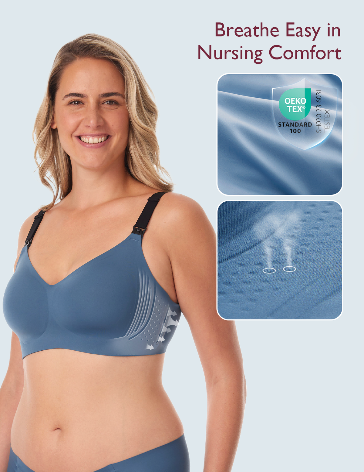Stylish - V Jelly Strip Lift Busty Nursing Bra