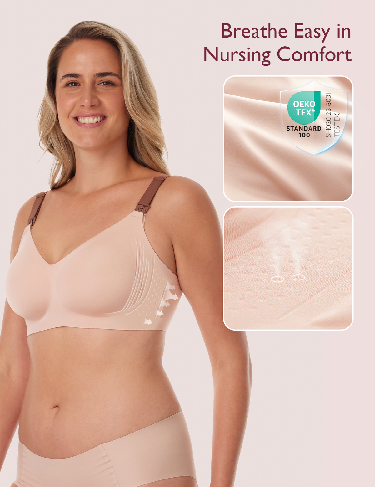 Stylish - V Jelly Strip Lift Busty Nursing Bra