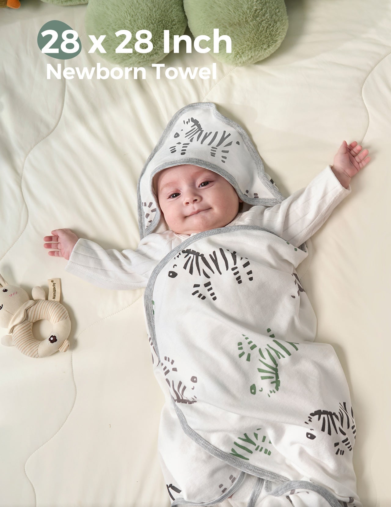 Momcozy Best Wishes Baby Hooded Towel - Bravery