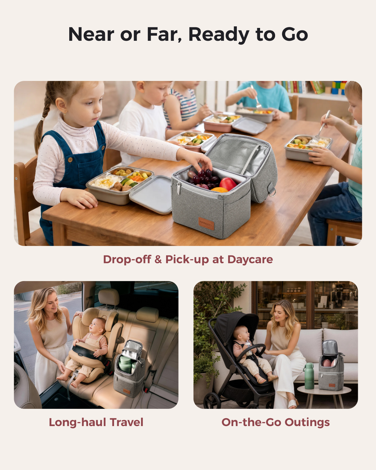 Momcozy Breastmilk Cooler Bag | Insulated Bottle Bag for Pumping & Travel