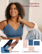 Stylish - V Jelly Strip Lift Busty Nursing Bra