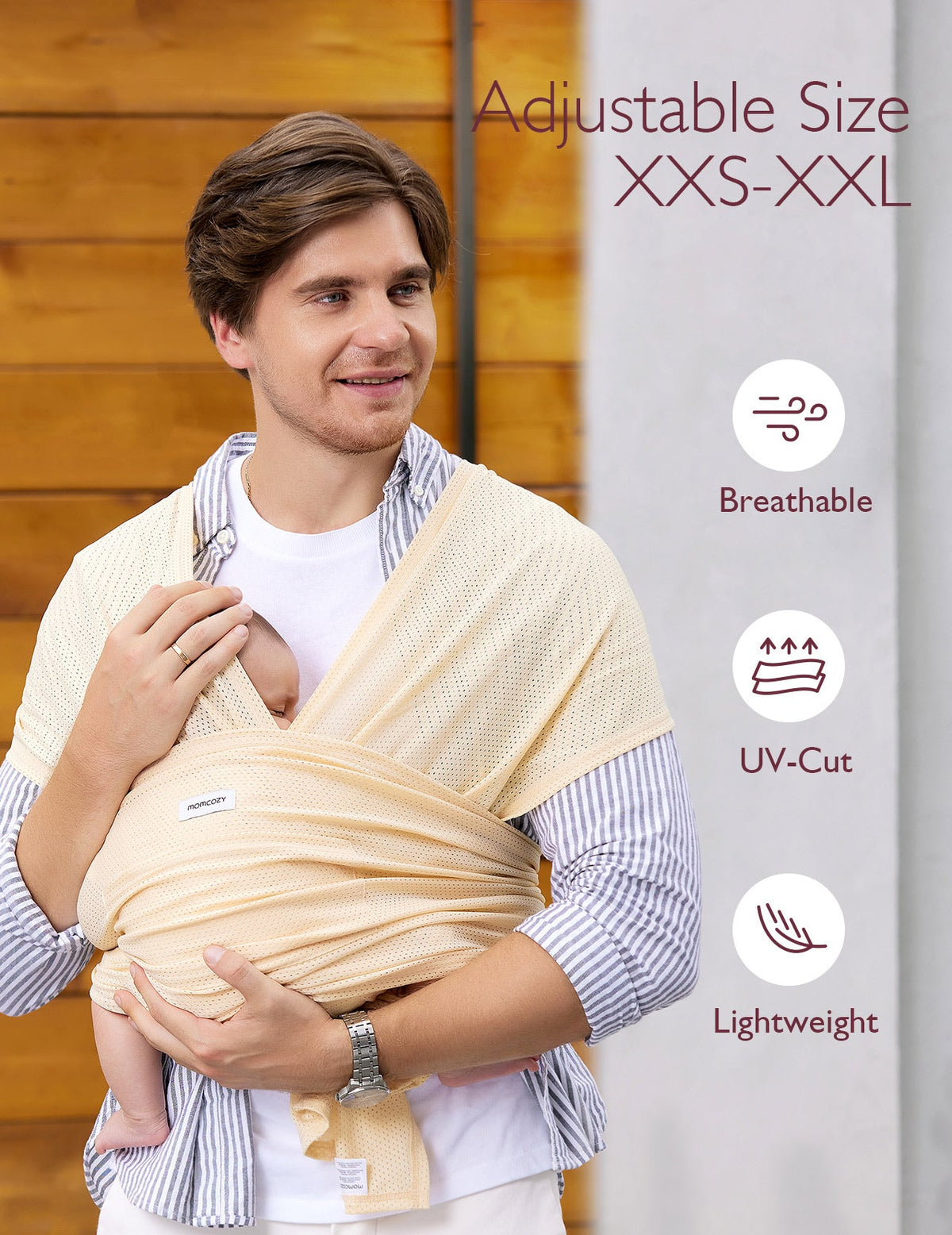 Momcozy SnapLite Cooling Mesh Wrap Carrier