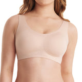 Soft Oyster Pink wireless full-coverage bra showcasing a smooth design and breathable material for everyday comfort.