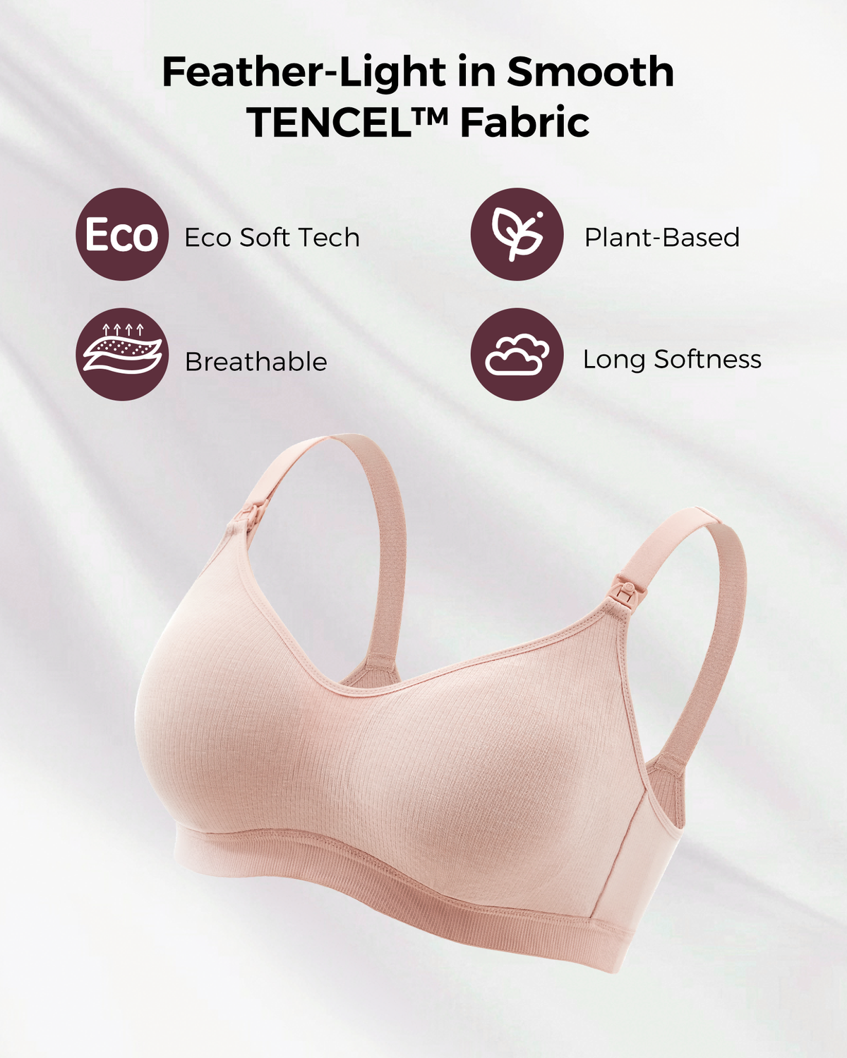 Tencel™ Fabric Seamless Bra